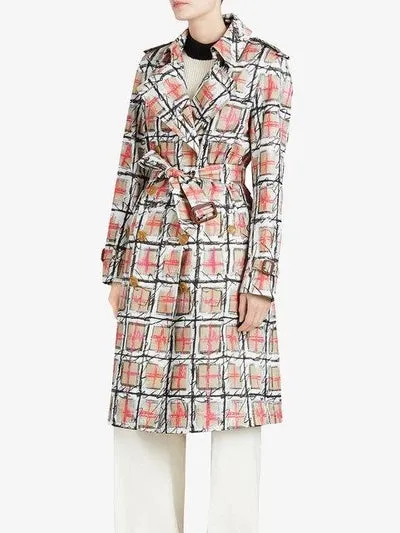 BURBERRY BRISTON SCRIBBLE TRENCH COAT