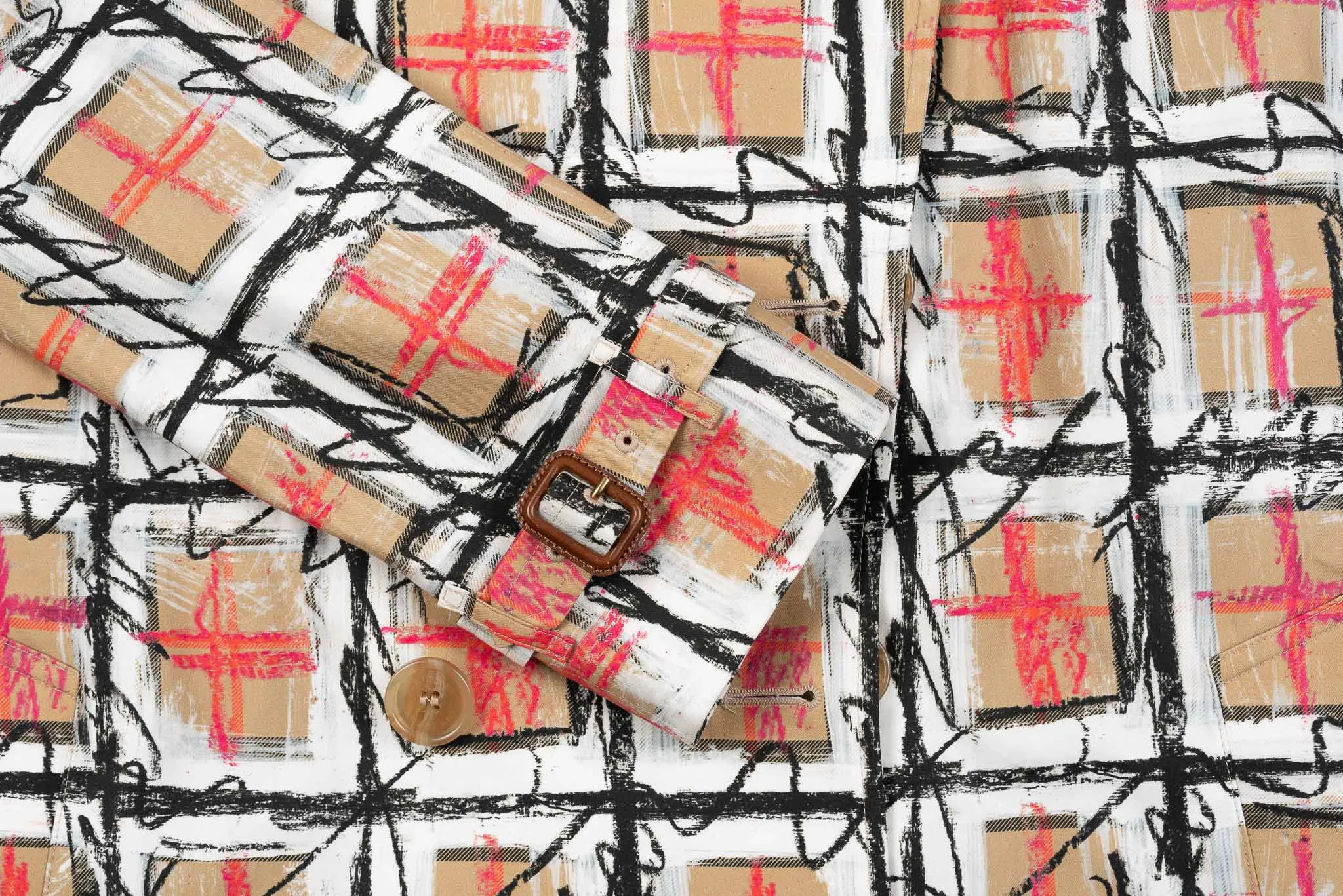 BURBERRY BRISTON SCRIBBLE TRENCH COAT