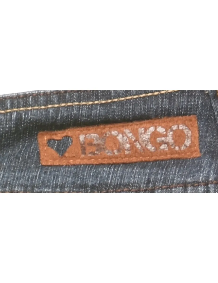Dark Wash Y2K Flared Low-Rise Jeans - W31 L33