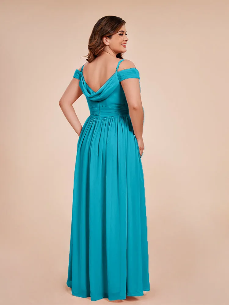 Mia A-line Off The Shoulder Plus Size Bridesmaid Dress