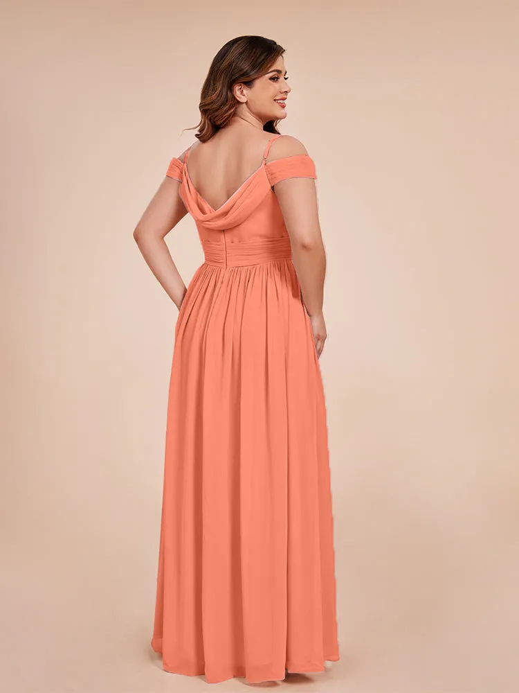 Mia A-line Off The Shoulder Plus Size Bridesmaid Dress