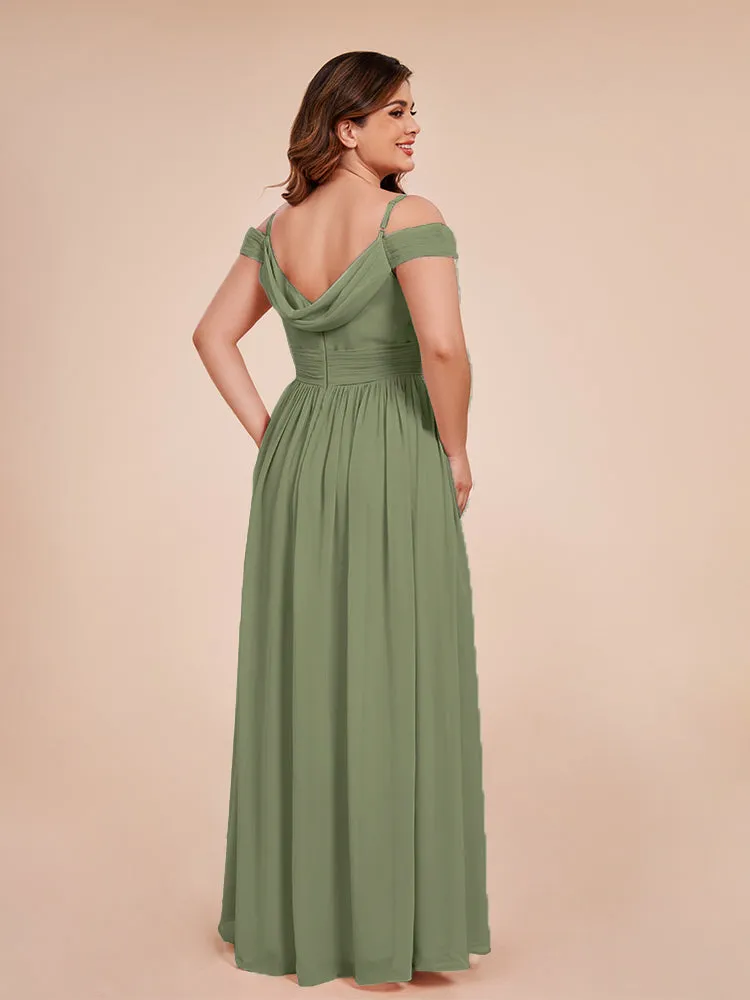 Mia A-line Off The Shoulder Plus Size Bridesmaid Dress