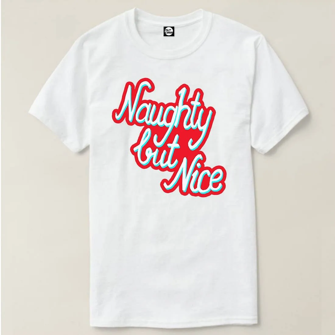 Nutcase Designer Round Neck Men's T-Shirt Wrinkle-Free Poly Cotton Tees - Naughty But Nice