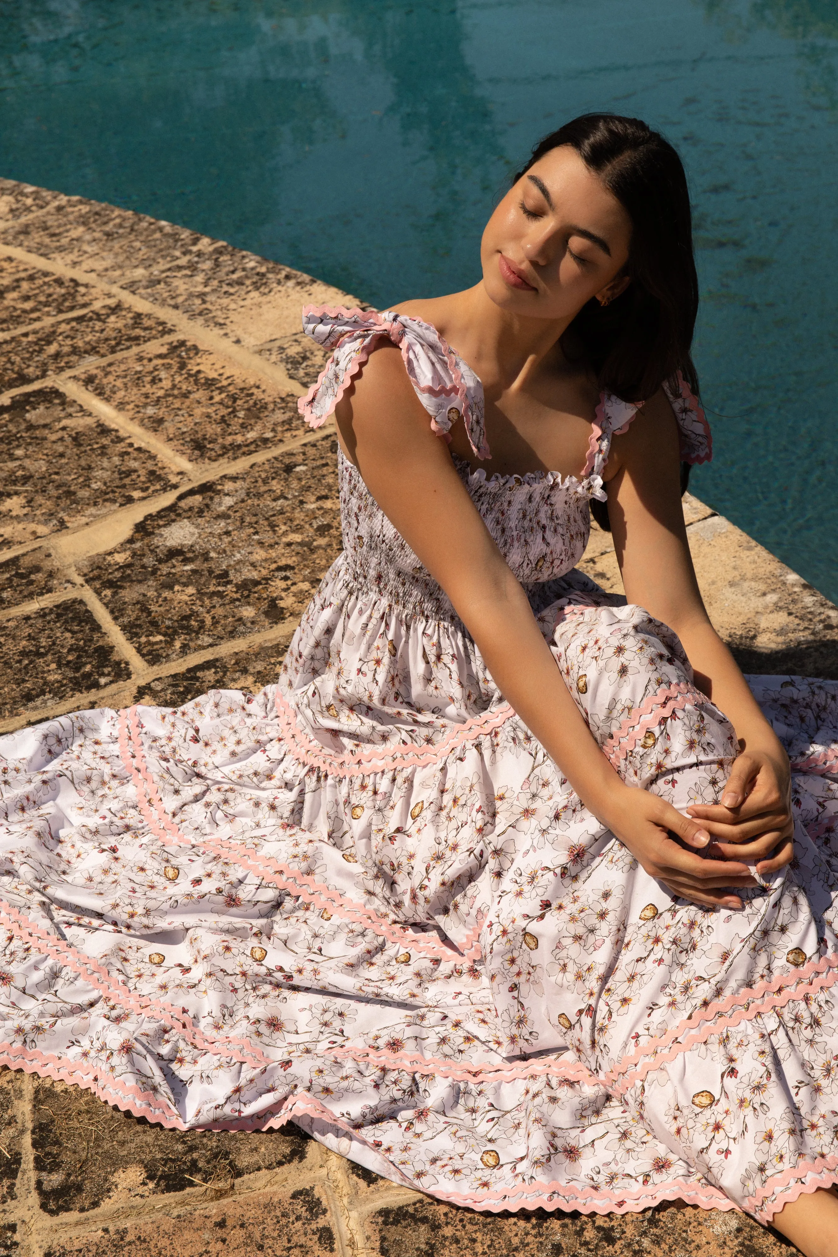 Patmos Dress - Almond Blossom