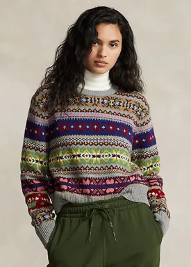 Polo Ralph Lauren Fair Isle Wool-Blend Crewneck Sweater