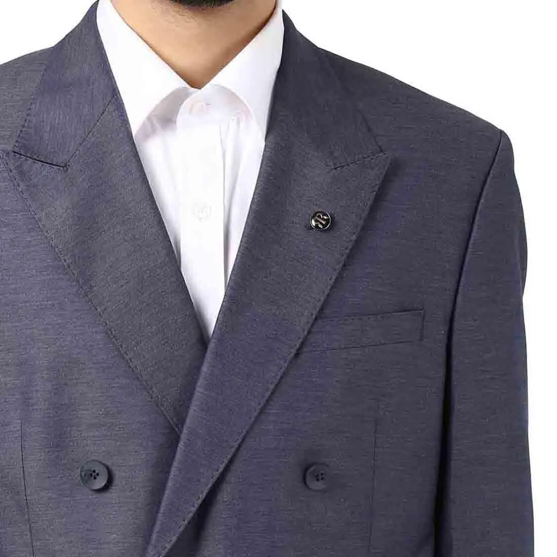 Raymond Men Blue Contemporary Fit Cotton Jackets