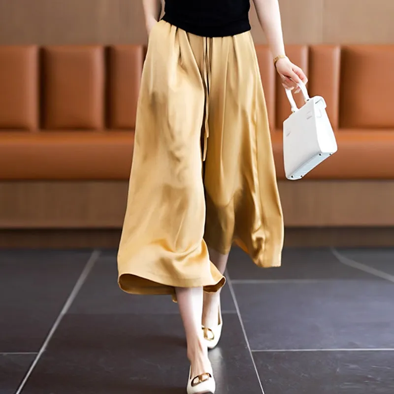 Summer Womens Fashion Wide-leg Pants Skirt