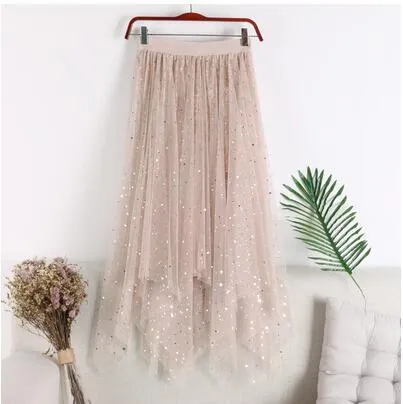 Tulle Skirts Women Boho Long Skirt
