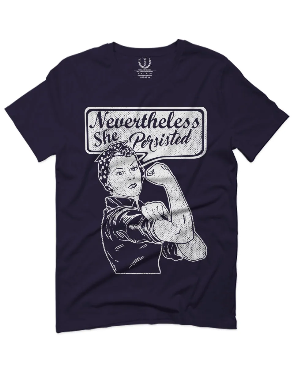 VICES AND VIRTUESS Nevertheless She Persisted Funny Political Congress Protest For men T Shirt
