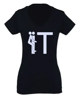 VICES AND VIRTUESS The Best Cool Hilarious Fuck it Funny Offensive Graphic For Women V neck fitted T Shirt