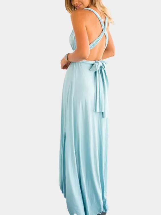 Wholesale Sleeveless Backless Maxi Dresses